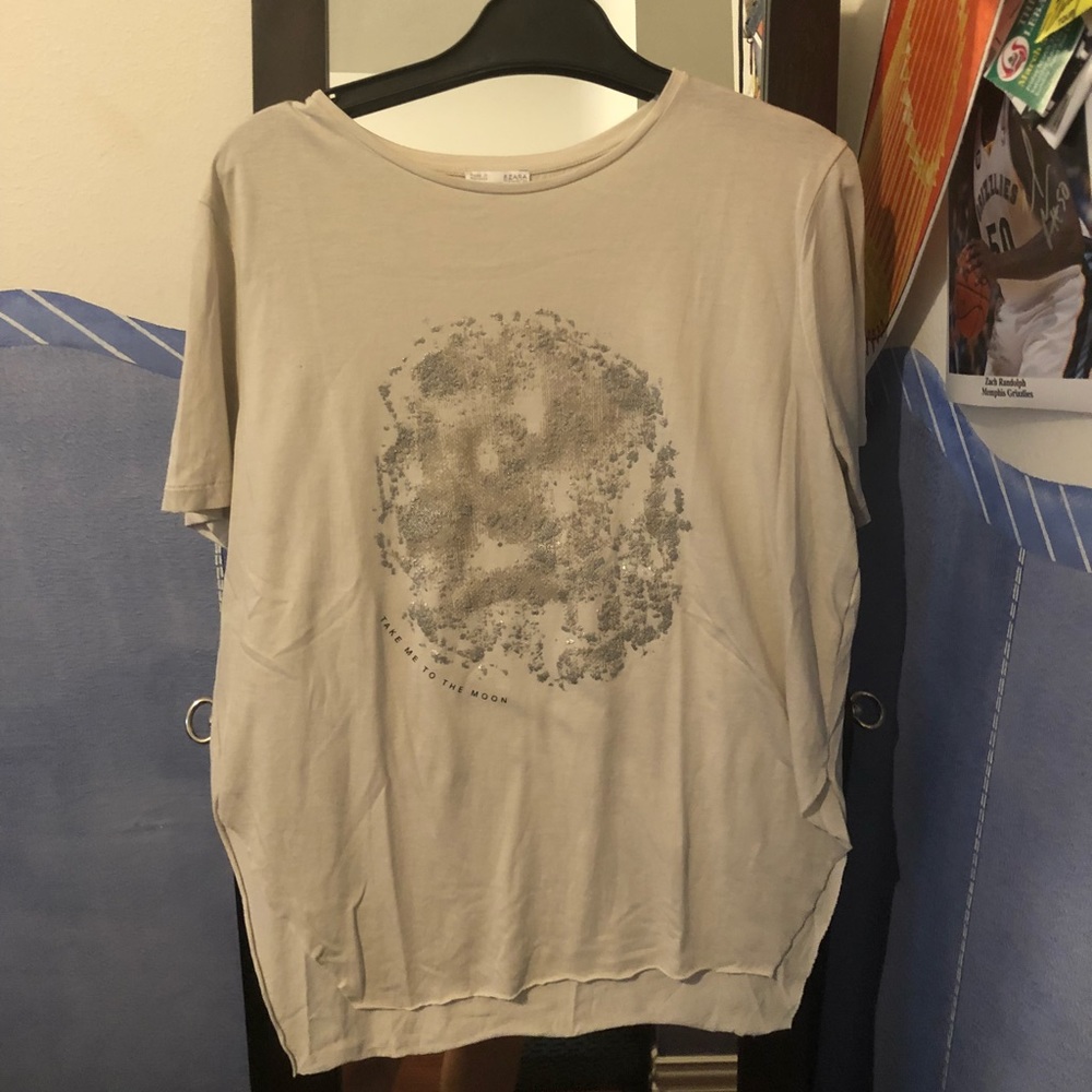 Cute Zara loose graphic t-shirt